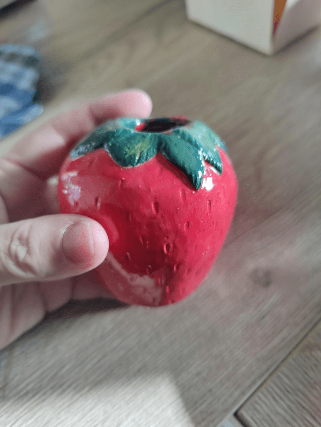 Mini vase fraise 