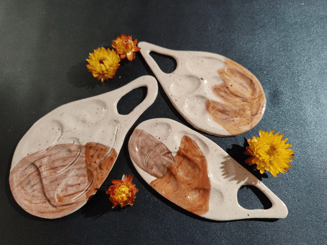 Palette peinture feuille 