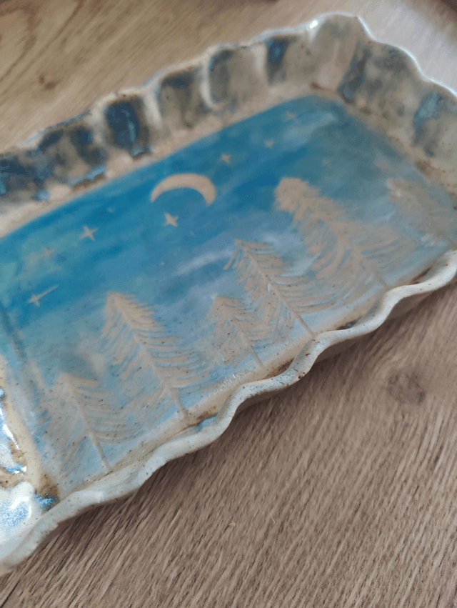 Plat forêt hivernale 